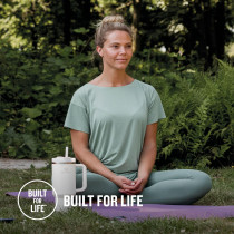 Stanley Quencher H2.0 FlowState™ – Mug Isotherme 1,2 L avec Paille – Rose Quartz - Froid 11h, Glacé 48h - Inox Sans BPA