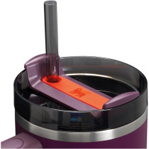 Stanley Quencher H2.0 FlowState™ – Mug Isotherme 1,2 L avec Paille – Plum - Froid 11h, Glacé 48h - Acier Inoxydable Sans BPA