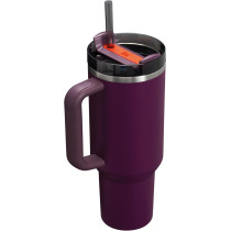 Stanley Quencher H2.0 FlowState™ – Mug Isotherme 1,2 L avec Paille – Plum - Froid 11h, Glacé 48h - Acier Inoxydable Sans BPA