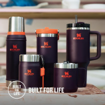 Stanley Quencher H2.0 FlowState™ – Mug Isotherme 1,2 L avec Paille – Plum - Froid 11h, Glacé 48h - Acier Inoxydable Sans BPA