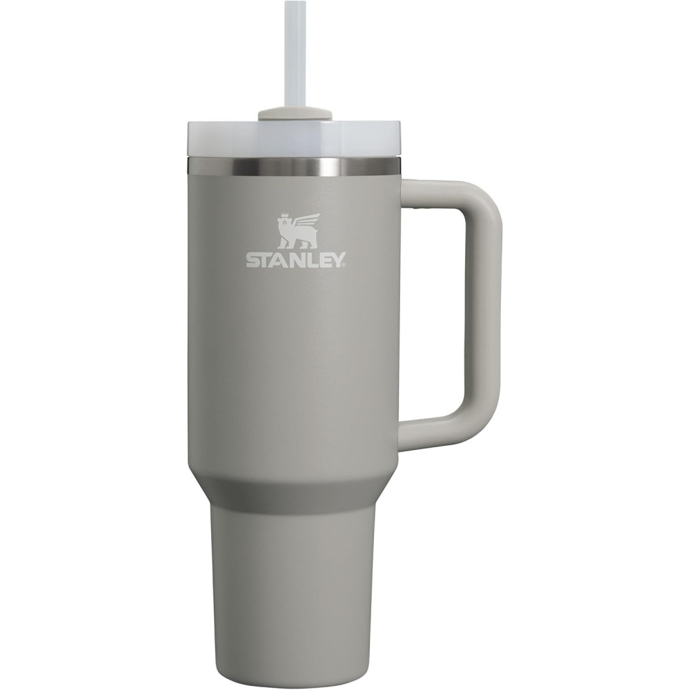 Stanley Quencher H2.0 FlowState™ – Mug Isotherme 1,2 L avec Paille – Ash - Froid 11h, Glacé 48h - Acier Inoxydable Sans BPA