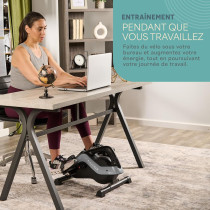 FlexCycle Pédale d'exercice sous le bureau - Vélo d'appartement magnétique stationnaire avec écran LCD