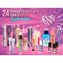 Maybelline New York – Calendrier de l'Avent 2025 – Coffret 24 Produits de Maquillage – Teint, Regard, Lèvres & Ongles