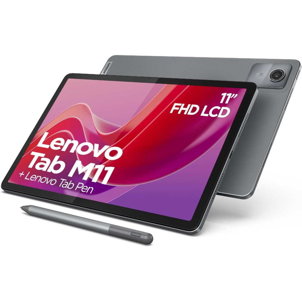 Lenovo Tab M11 – Tablette Tactile 11’’ WUXGA – 128 Go – WiFi + Bluetooth – Stylet Tab Pen Inclus – Couleur Luna Gris