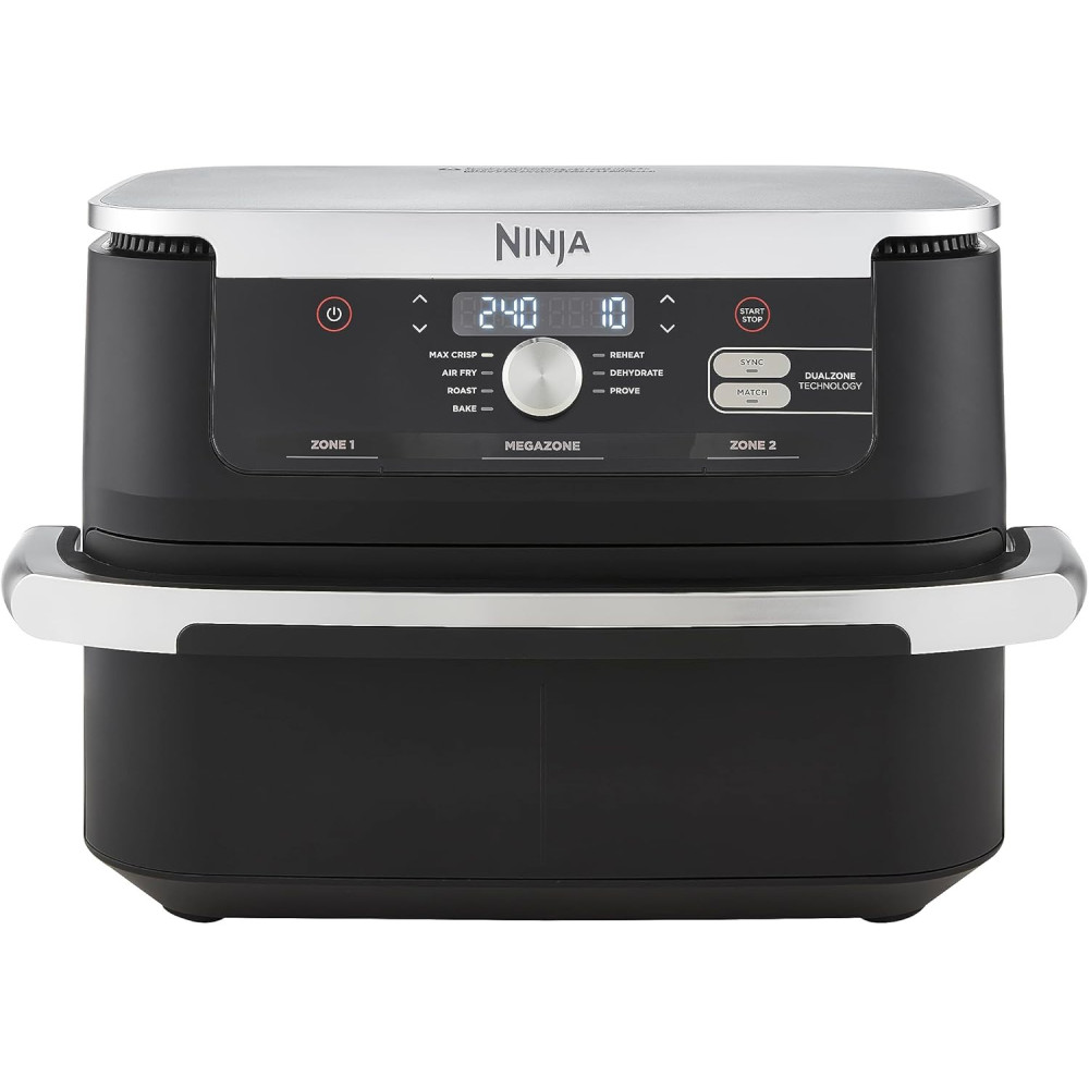 NINJA Foodi FlexDrawer Air Fryer, Dual Zone Avec Séparateur Amovible, Grand Tiroir de 10.4 L, 7-en-1, Double Zone, Sans Huile